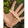 RAYON Green Opal Bead Bracelet Men Stretch 10mm 7, 7.5,