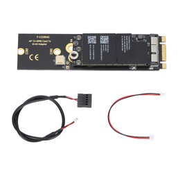 Card Adapter BCM94360CS WLAN Card to M.2 NVME SSD NGFF Key B+M Network Card Converter for Laptop Desktop Tablet(Without External Antenna )