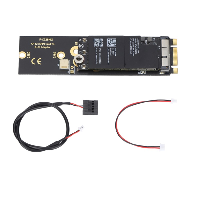 Card Adapter BCM94360CS WLAN Card to M.2 NVME SSD NGFF