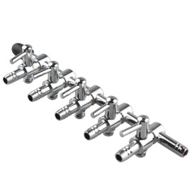 HALJIA 5MM 5 Way Aquarium Manifold Air Flow Pump Splitter Control lever Valve Airline Tube Connector