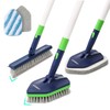 BOOMJOY 4 in 1 Shower Cleaning Brush, 58" Extendable Tub