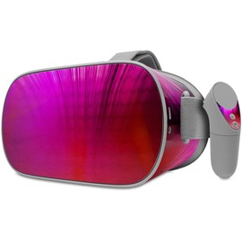 Decal Style Skin Wrap Compatible with Oculus Go Headset - Bent Light Pinkish (Oculus NOT Included)