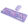 USB Keyboard Mouse 2.4G Wireless 68 Keys Low Consumption Retro