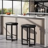 IDEALHOUSE Bar Stools Set of 2, 24.6" Counter Height Backless