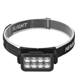 LED Headlamp Motion Sensing IPX4 Waterproof 5 Gears Rotatable USB Rechargeable Head Light for Fishing Hiking