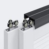 EaseLife Kit de herrajes para puerta corredera de bolsillo doble