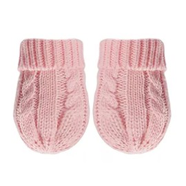 Mini Mart Online Limited Baby Infant Knitted Cable Mitts Mittens Boy Girl Nb-12 Months, Pink