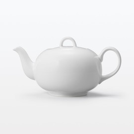 MUJI 83444211 Everyday Teapot, White, 23.7 fl oz (700 ml) with Strainer