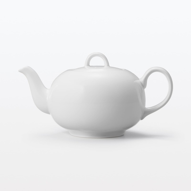 MUJI 83444211 Everyday Teapot, White, 23.7 fl oz (700 ml)
