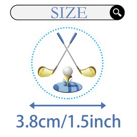 500 Golf Themed Party Decorations Labels Roll Stickers Party Supplies Birthday Baby Shower Party Favors Decor DIY Sticker Labels