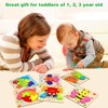 Wooden Montessori Puzzles for Toddlers Kids: Toddler Puzzles for 1-3
