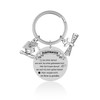 JSDDE Graduate Keyring with Diploma Bachelor Cap Pendant Graduation Keyring
