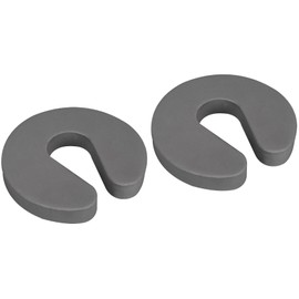 2 Pack Door Finger Pinch Guard, Foam Door Slam Stopper for Cat, Toddler, Baby Proofing Doors (2, Grey)