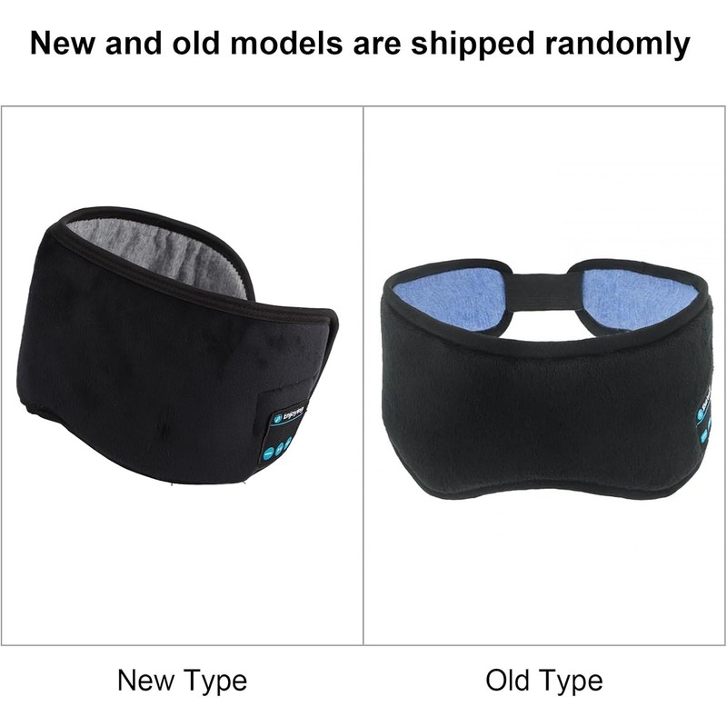 Inalámbrico Bluetooth 5.0 Eyeshade, Sleep Eye Mask para Hombres Mujeres,