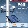 Flagpole Solar Light,3300lm 24 LEDs Super Bright Flag Pole Light