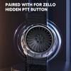 Wireless PTT Button for Zello, IP67 Waterproof Bluetooth 5.0 Wireless
