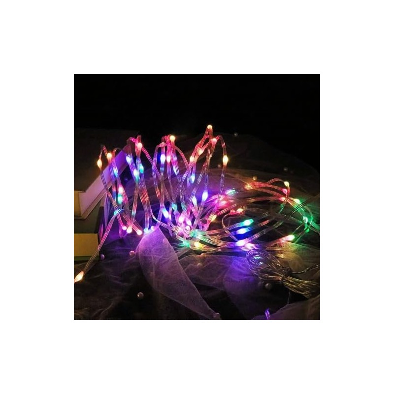 DAHAN 32 m 300 LED Luces Solares Navideñas de Cable