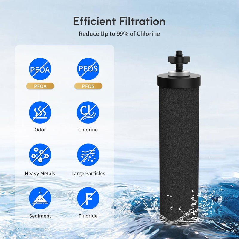BELVITA Water Filter Replacement for Berkey® BB9-2® Black Filters, Berkey®