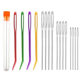 16 Pcs Large Eye Blunt Needles, Yarn Knitting Needles, Big Eye Darning Needle, Stitching Needles, Hand Sewing Needles, Wool Needles, for Crochet Projects