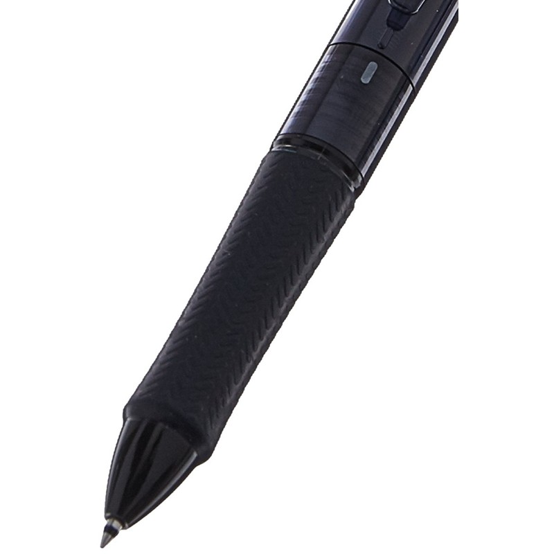 PILOT BKAS-60F-CBY 3色アクロボールペン 蛍光ペン付き アクロボールスポットライター付き ブラック/レッド/ブルーインク クリアブラックボディ イエロー蛍光ペン付き