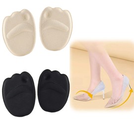 CALLYSONIC Cushion Grip, Pack of 4 Bunion Pads Forefoot, High Heels Bunion Pads, Gel Insoles for Shoes Women, Shoe Insoles, Sticks Firmly to the Forefoot of the High Heels and Dampens Pressure When