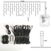Fairy Curtain Lights Garden Icicle Lights, Battery Powered 102 Led