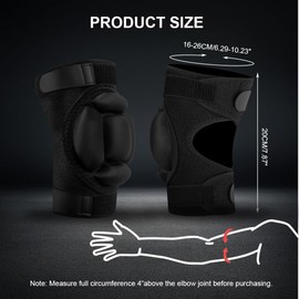 flintronic Paragomiti Boxe Gomitiera Supporto, Coppia di Gomitiere con Imbottitura, Supporto Tutore Gomito, Tutore A Compressione Per Gomito, Elastica Elbow Pads, Gomitiera per Pallavolo Epicondilite