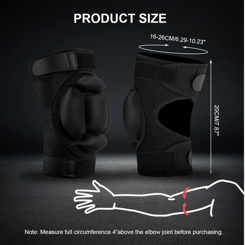 flintronic Paragomiti Boxe Gomitiera Supporto, Coppia di Gomitiere con Imbottitura,
