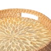 Artera Round Wicker Rattan Tray - Set of 2, Hand