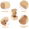 PHAREGE 4x4x2 inch Shipping Boxes Bulk 50 Pack Brown, Tab