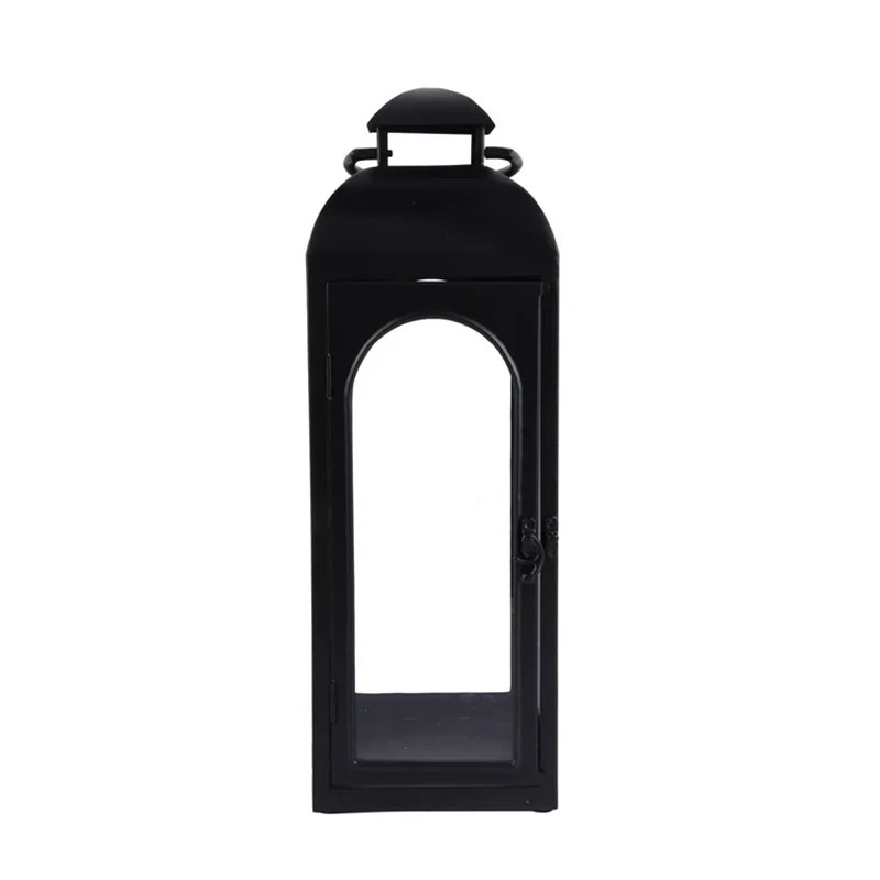 Better Homes & Gardens Candle Holder Lantern, Black, Medium