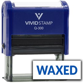 All Quality Waxed Self-Inking Rubber Stamp (Blue Ink) - Q-300