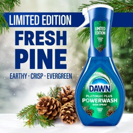Dawn Powerwash Spray, Dish Soap, Dishwashing Liquid, Cleaning Supplies, Fresh Pine, 1 Starter Kit, 16 Fl Oz