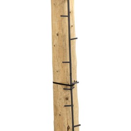 Rivers Edge RE730, Big Foot 20' Connected Stick, Tree Stand Climbing System, 5’ Sections (4 Total), Alternate Step Design, Permanent Non-Slip Coating, Black
