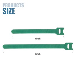 200 PCS 8-Inch Multi-Color Reusable Cable Ties, Adjustable Cord Ties with Hook and Loop for Cable Management (200, 8-Inch)