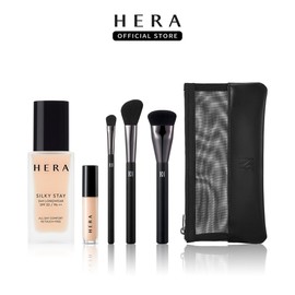 Hera [Promotion] Silky Stay Foundation 30g + 3 types of brushes + mini concealer gift, 23W1 / 헤라 [기획]실키 스테이 파운데이션 30g+브러쉬3종+미니 컨실러 증정, 23W1