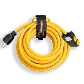 Heavy Duty L14-30P to (4) 5-20R 25' Cord