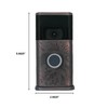 Wildflower Video Doorbell Cover (Ring 2nd Generation Compatible) (Oiled Bronze)