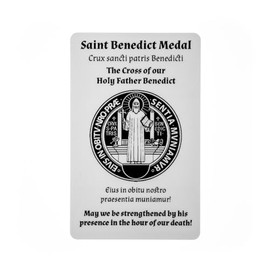 SercelPress: Saint Benedict Medal Explained: Pocket PrayerFulls: Durable Wallet Prayer Cards: Catholic Medals