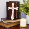 Girl Nursery White Prayer Cross, 8 1/8 Inch