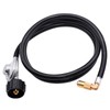 ABYDA 6 FT Propane Adapter Hose with Regulator, Elbow Adapter