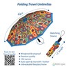 RainCaper Kandinsky Circles Windproof Auto Open/Close 44” Coverage Folding Travel