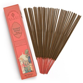 Incense Sticks, Dragons Blood Incense, Made with Natural Ingredients, Hand Rolled Aromatic Masala, 40 Stick Pack, 45-60 Minute Burn Time, Best for Home Fragrance, Meditation, Yoga, Spiritual Healing