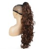 Lydell 30" Long Curly Styled Clip In Claw Ponytail Hair