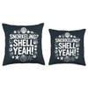 Snorkeling Pun Snorkeler Throw Pillow