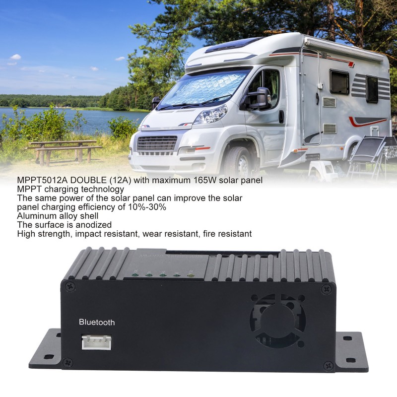 MPPT Solar Charge Discharge Controller Dual Battery Charging 12V Solar