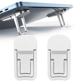 XPEX 1 Pair Laptop Stand, Foldable Aluminium Notebook Stand, Height-Adjustable Laptop Stand, Ventilated Cooling Laptop Holder, Suitable for Computers of All Sizes