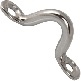 Pack of 10 Eye Brackets/Diameter 4 x 40 mm Stainless Steel A2 AISI 304