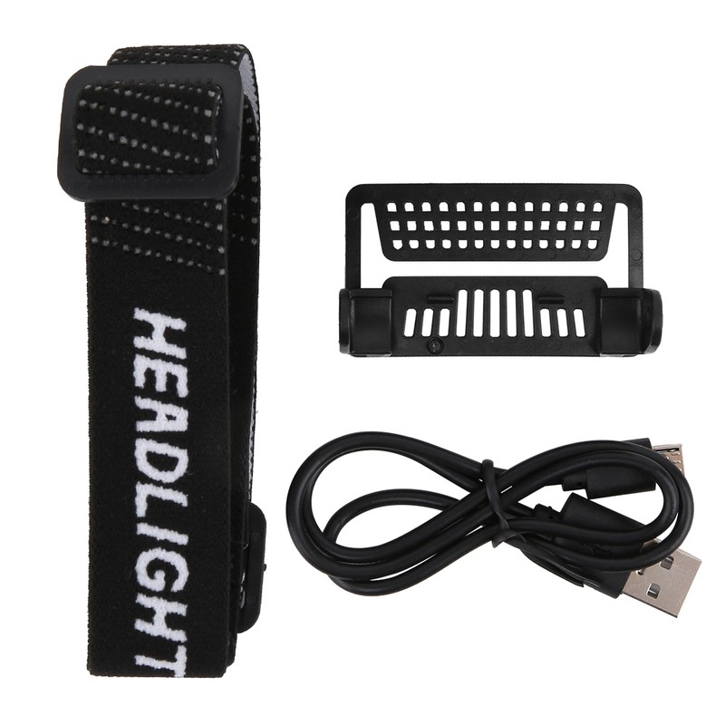 K180 LED Lightweight USB Charging Headlamp Hat Clip Integrated Induction