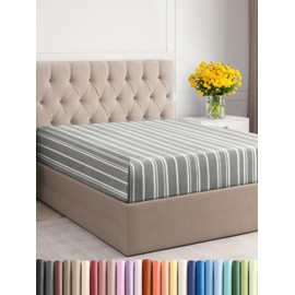 Sábana bajera ajustable individual individual individual – Ropa de cama ultra suave de lujo con bolsillos de 8 a 16 pulgadas de profundidad, transpirable y sin arrugas, fácil de cuidar, resistente a
